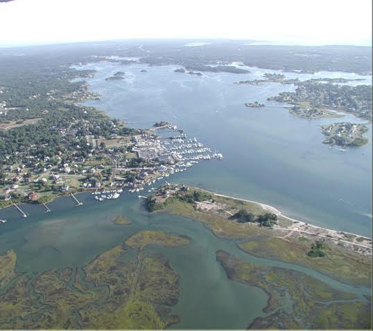 Aerial of Town Moorings